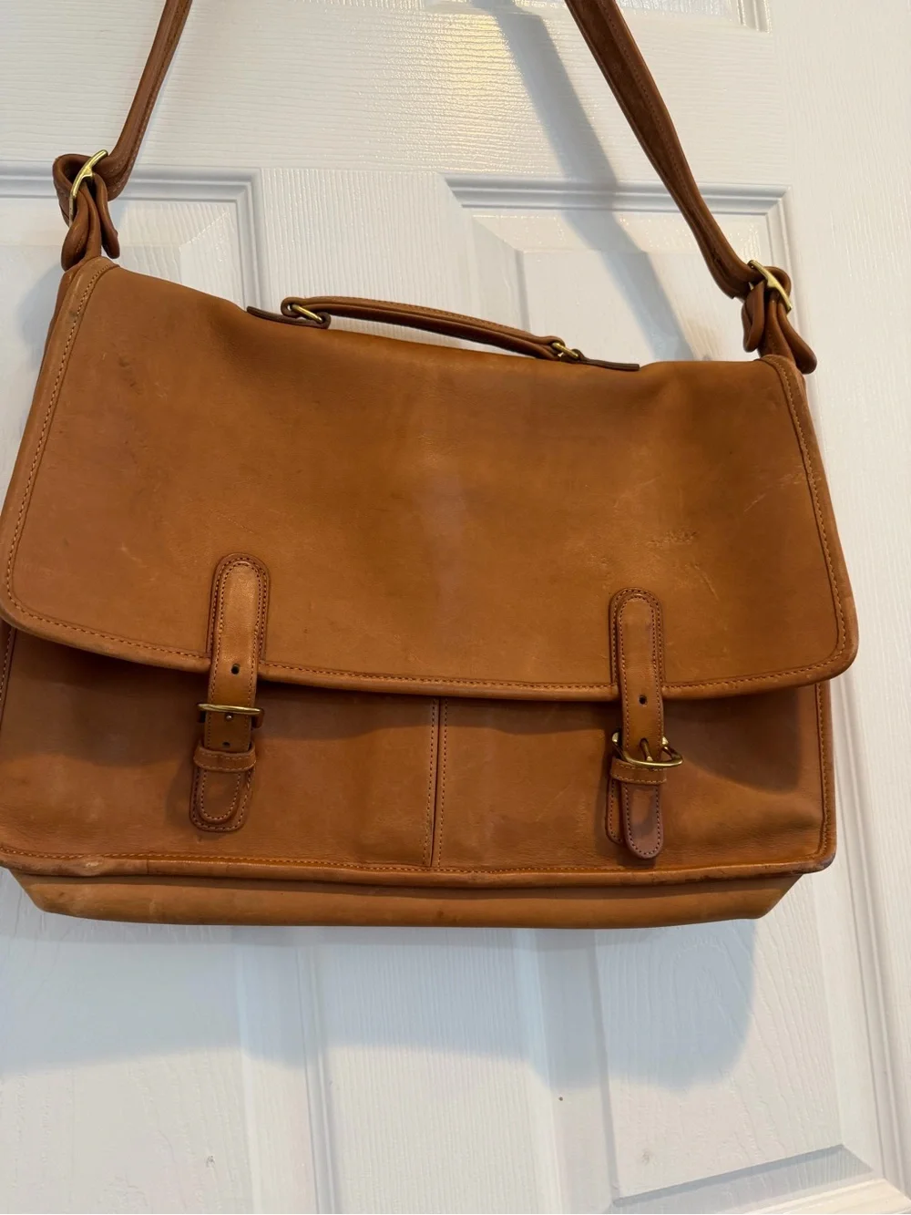 Coach Classic Men's Leather Messenger Bag - Brown